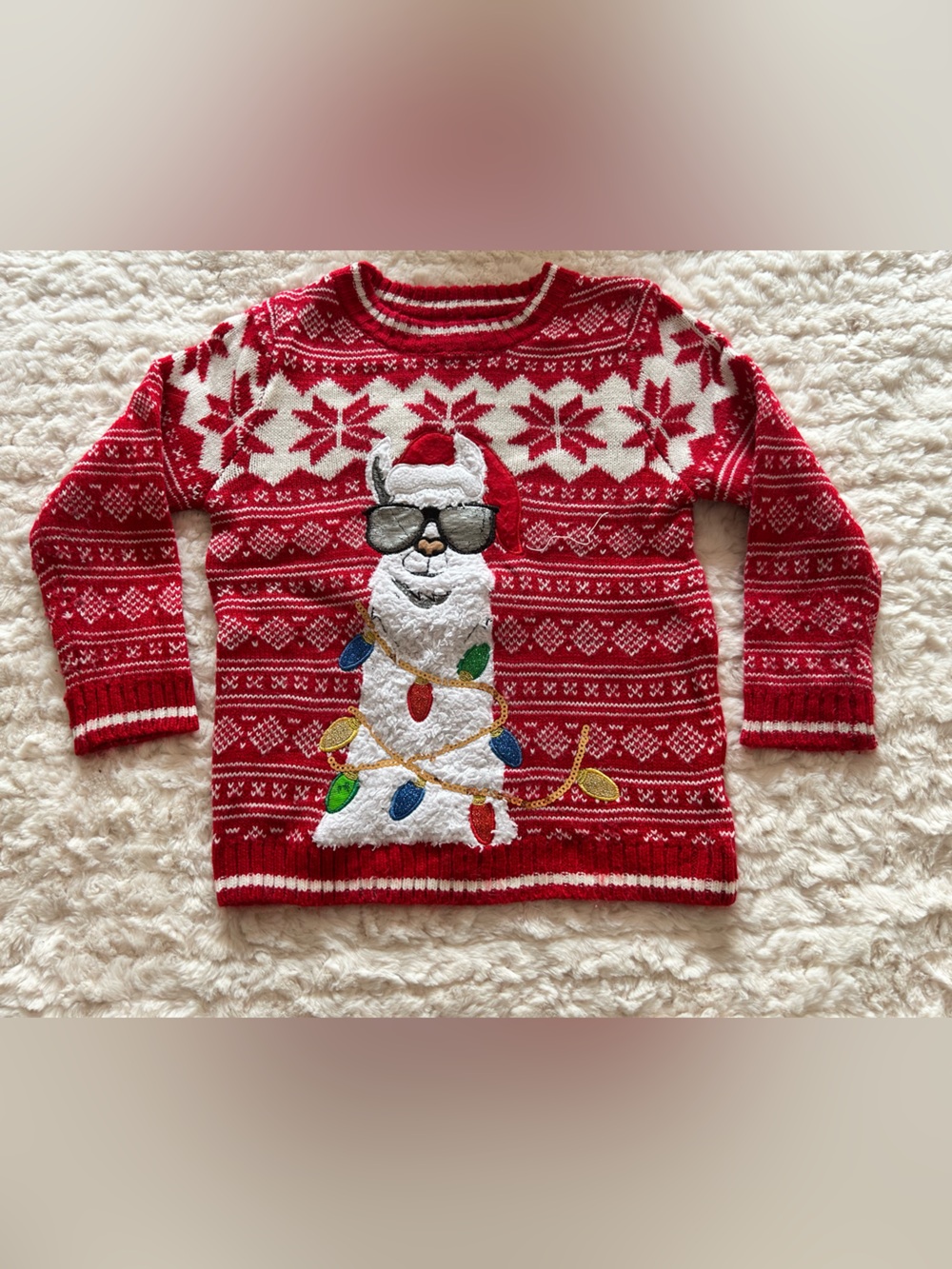 Men's Red Holiday Santa Crewneck Sweater